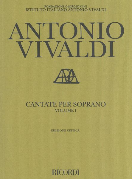 Cantate Per Soprano, Vol. 1 / edited by Francesco Degrada.