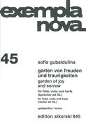 Garten Von Freuden und Traurigkeiten : For Flöte, Viola, Harfe und Sprecher.