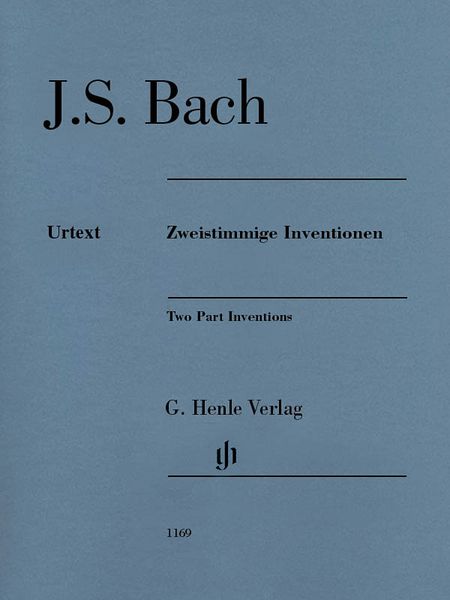 Two Part Inventions, BWV 772-786 : Edition Without Fingering.
