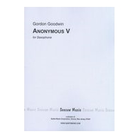 Anonymus V : For Solo Saxophone (1971).