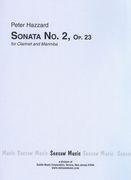 Sonata No. 2, Op. 23 : For Clarinet and Marimba (1971).