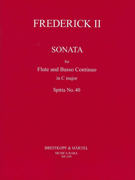 Sonata In C Major, Spitta No. 40 : For Flute and Basso Continuo / edited by Mary Oleskiewicz.