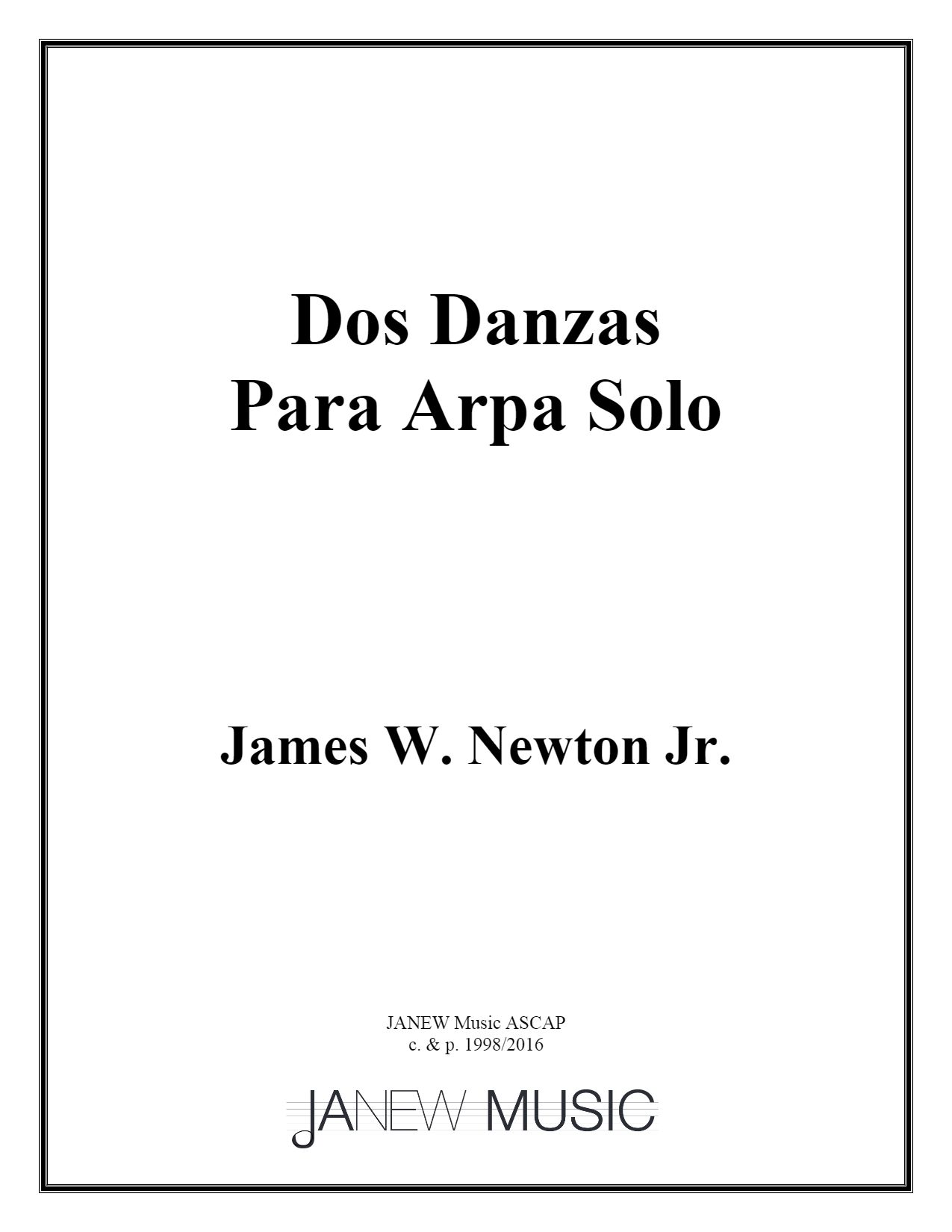 Dos Danzas : Para Arpa Solo.
