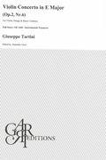 Violin Concerto In E Major, Op. 2 Nr. 6 : For Violin, Strings and Basso Continuo.