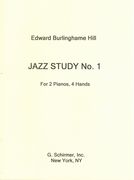 Jazz Study No. 1 : For 2 Pianos, 4 Hands.