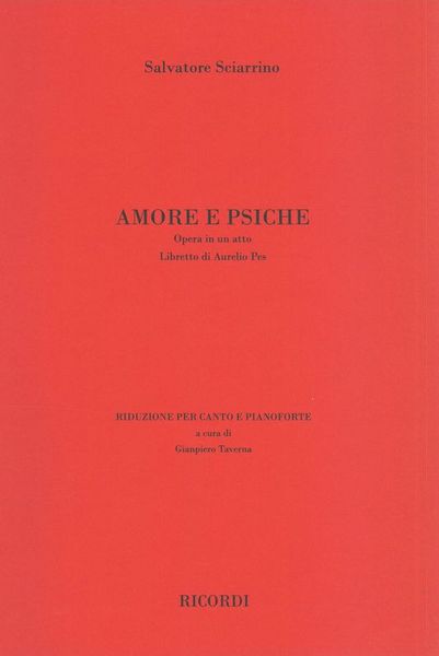Amore E Psiche : Opera In Un Atto (1972).