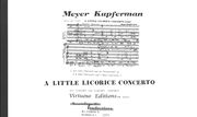 Little Licorice Concerto : For Clarinet and Clarinet Ensemble (1986).