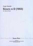 Sonate In D : Für Viola und Klavier (1953).