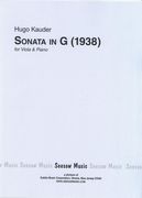 Sonate In G : For Viola and Piano (1938).
