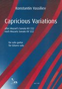 Capricious Variations, After Mozart's Sonata K. 332 : For Solo Guitar.
