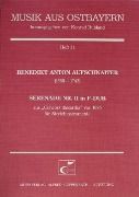 Serenade Nr. II In F-Dur : Aus Concors Discordia von 1695 Für Streichinstrumente.