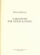Variations : For Violin and Piano (1993).