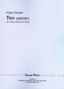 Trio 1957/67 : For Viola, Clarinet and Piano.