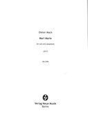 Mari Marie : For Solo Alto Saxophone (2017).