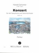 Konzert, GeWV 183 : Für Vier Saxophone und Streichorchester.
