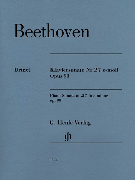Klaviersonate Nr. 27 E-Moll, Op. 90 / edited by Norbert Gertsch and Murray Perahia.