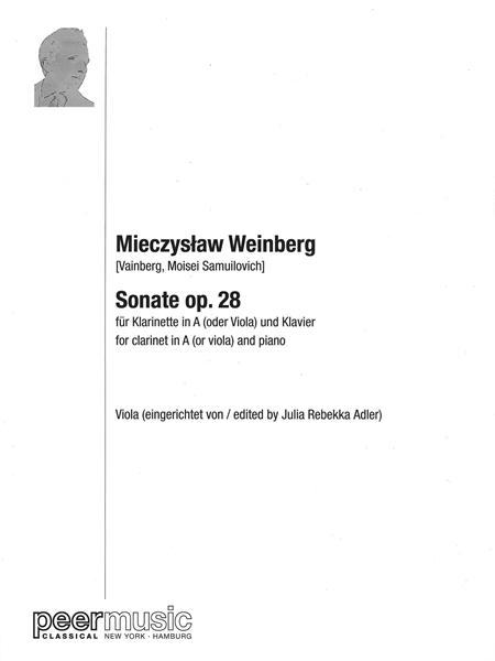 Sonate, Op. 28 : Für Klarinette (Or Viola) In A und Klavier - [Viola Part Only].