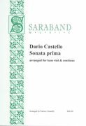 Sonata Prima : arranged For Bass Viol and Continuo / arranged by Patrice Connelly.