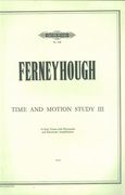 Time and Motion Study 3 : 16 Solo Voices With Percussion and Electronic Ampl.