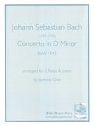 Concerto In D Minor, BWV 1043 : For 2 Flutes & Piano / arr. by Jasmine Choi.