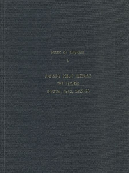 Sylviad, Or, Minstrelsy Of Nature In The Wilds Of North America, Op. 3.