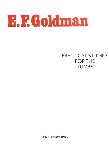 Practical Studies For The Trumpet.