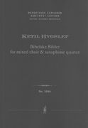 Bibelske Bilder = Biblical Pictures : For Mixed Choir and Saxophone Quartet (2006/2008).