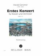 Erstes Konzert : Für Klavier und Orchester, GeWV 157 - Klavierauszug.