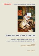 3 Sonate Per Il Cembalo Obligato (Sic) E Flauto Traverso O Vioilno Concertato, Op. 1.