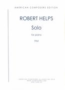 Solo : For Piano (1961) / edited by Jeffrey Farrington.