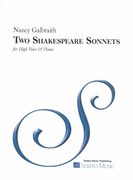 Two Shakespeare Sonnets : For High Voice and Piano (2009).