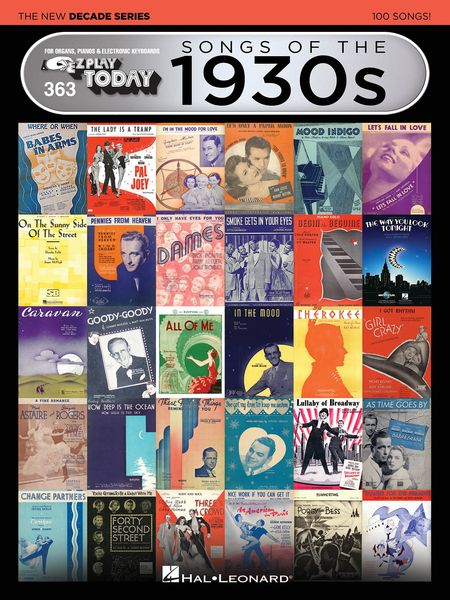 Songs of The 1930s - The New Decade Series : For Easy Piano.