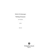 Feeling of Autumn : For Solo Flute (2015).