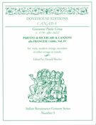 Partito Di Ricercari & Canzoni Alla Francese (1606), Vol.IV : For Viols, Modern Strings, Recorders.