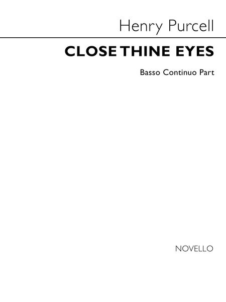 Close Thine Eyes : For STB and Organ.