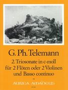 Trio Sonata In C Minor : Für 2 Flöten Oder 2 Violinen und Basso Continuo.