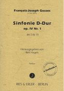 Sinfonie D-Dur, Op. IV Nr. 1, Rh 7/B19 / edited by Bert Hagels.