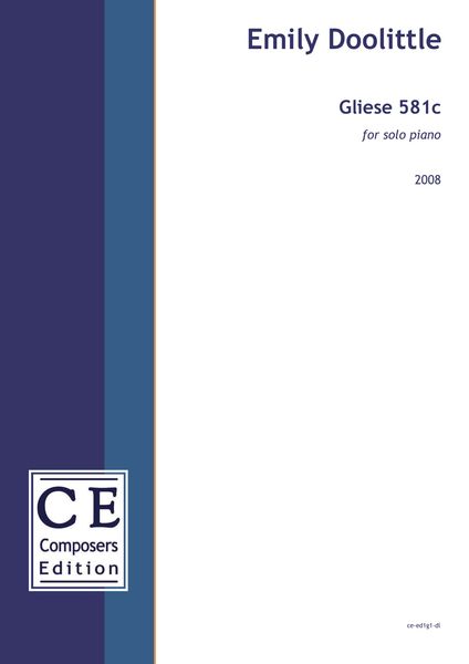 Gliese 581c : For Solo Piano.