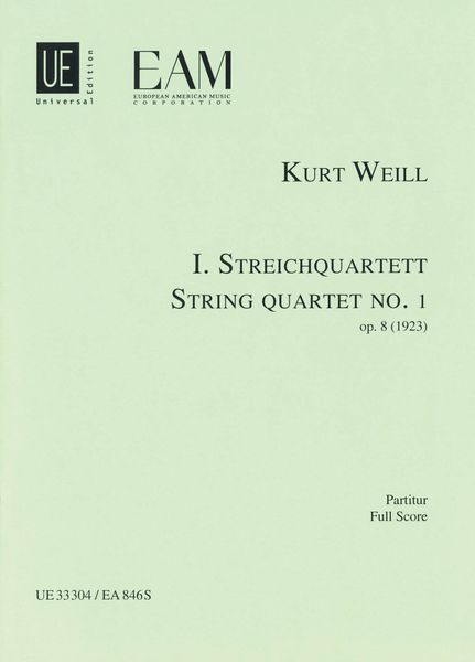 String Quartet No. 1, Op. 8.