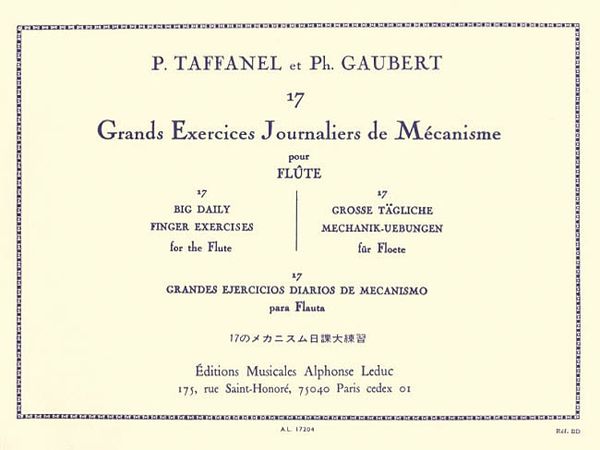 Seventeen Daily Exercises (Method Complete Pt. 4) : For Flute.