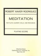 Meditation : For Flute, Clarinet, Cello and Percussion (1981).