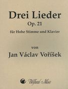 Drei Lieder, Op. 21 : Für Hohe Stimme und Klavier.