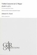 Violin Concerto In G Major, FaWV L:G7 : For Violin, Strings & Basso Continuo / Ed. Alejandro Garri.