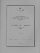 Duo (Sonatine), E. 108 : Für Zwei Violinen / edited by Brian McDonagh.