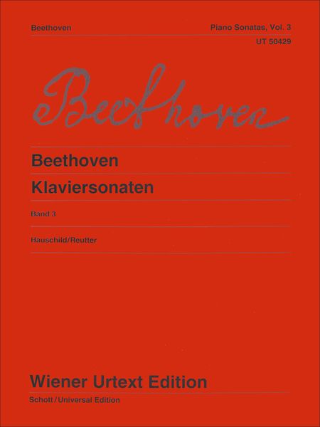 Klaviersonaten, Band 3 - Revised Edition / edited by Peter Hauschild.