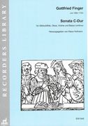 Sonata C-Dur : Für Altblockflöte, Oboe, Violine und Basso Continuo / edited by Klaus Hofmann.