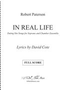 In Real Life : Dating Site Songs For Soprano and Chamber Ensemble.