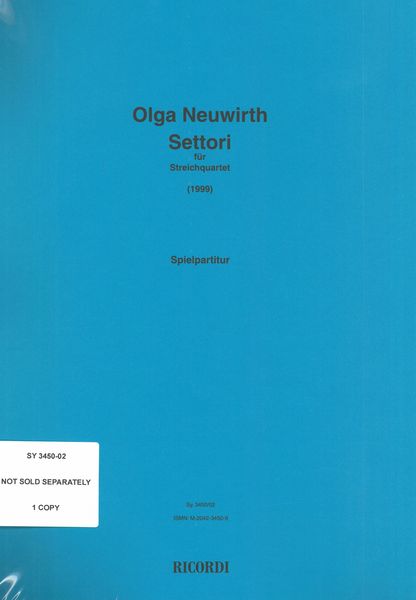 Settori : Für Streichquartett (1999).