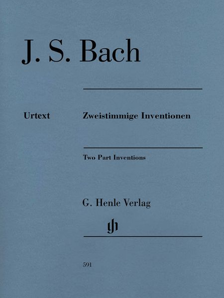 Two Part Inventions, BWV 772-786 : Edition With Fingering.