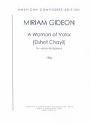 A Woman of Valor (Eishet Chayil) : For Voice and Piano (1982).